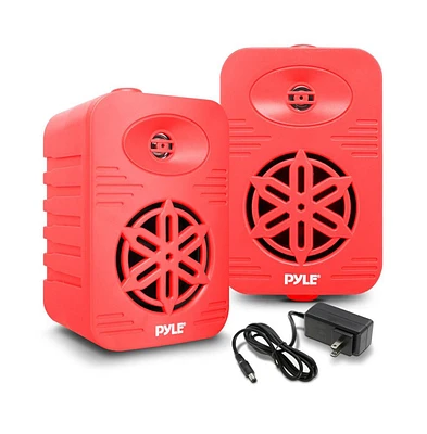 Pyle 4” 2-Way Indoor/Outdoor Bluetooth Wireless Speaker System - Waterproof, 300W Max Power, 1/2” Tweeter