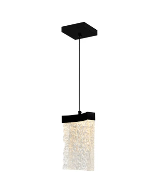 Cwi Lighting 12" Metal Lava Integrated Led Mini Pendant