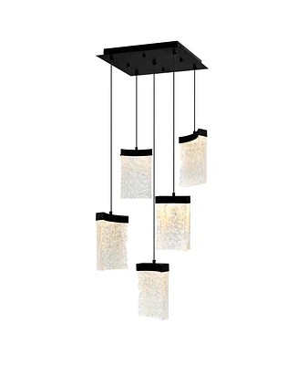 Cwi Lighting 12" Metal Lava Integrated Led Mini Pendant