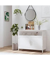 Slickblue Modern Dining Storage Cabinet Buffet Sideboard Accent Table for Stylish Organization