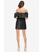 ONE33 Social Women's The Blakely | Black Off-The-Shoulder Cocktail Dress