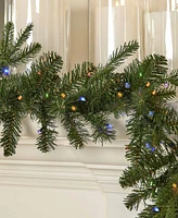 Seasonal 6ft Dakota Pine Artificial Christmas Garland, 50 Dual Led Lights