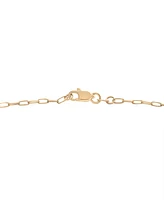 Diamond Graduated Open Link Chain Bracelet (1/4 ct. tw) in 14k Gold-Plated Sterling Silver, Exclusively at Macy's