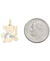 Wrapped Diamond Chinese Zodiac Charm Pendant (1/20 ct. t.w.) 10k Gold, Exclusively at Macy's