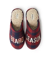 Dearfoams Men's Tyler Novelty Holiday Christmas Scuff Slipper