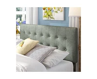 Slickblue Button-Tufted Fabric Headboard - Perfect Blend of Comfort and Style