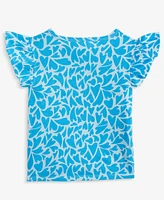 Epic Threads Toddler Girls Aquatic Hearts Tie T-Shirt, Exclusively at Macy's