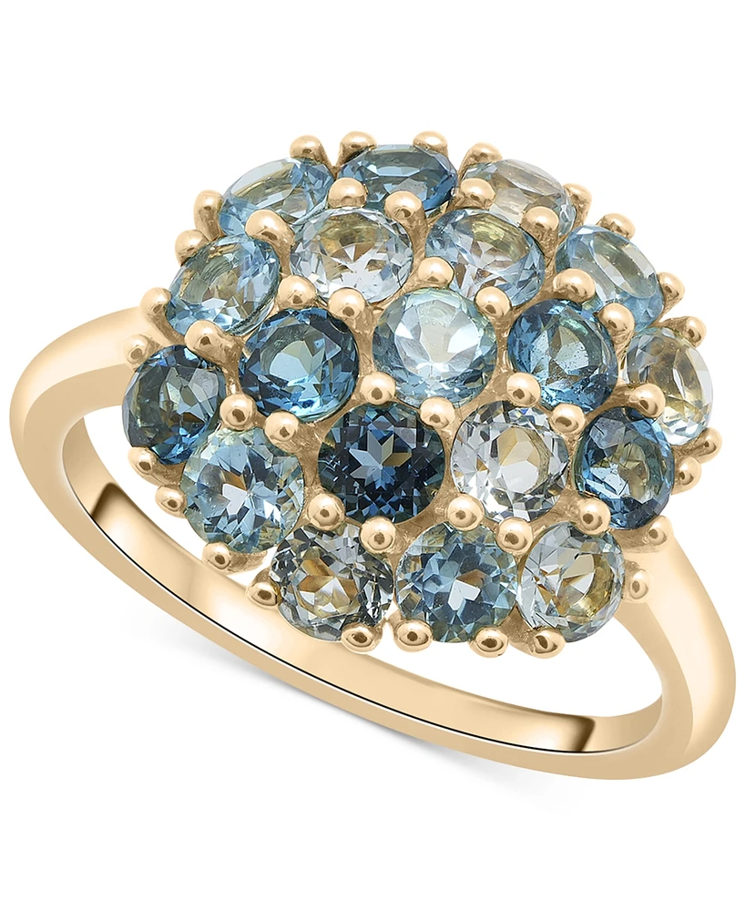 Macy's Multi Topaz Cluster Ring (2-1/2 ct. t.w.) in 14k Gold