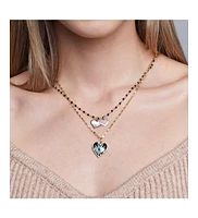 The Lovery Mother of Pearl Heart Charm 14K Gold 14 millimeters