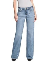 Guess Women's Low-Rise Slouchy-Fit Wide-Leg Jeans