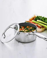 GreenPan Valencia Pro Stainless Steel 1.66-Qt. Saucepan with Lid