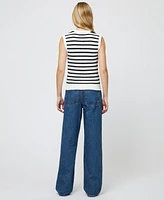 French Connection Women's Lumi Mozart Striped Knit Waistcoat
