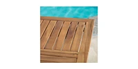 Slickblue Outdoor Solid Wood 31.5 inch Square Patio Dining Table