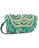 Patricia Nash Loulia Medium Straw Clutch Crossbody Bag