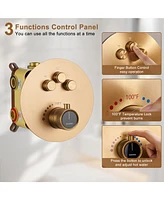 Casainc Thermostatic Rainfall Shower System with Rough in-Valve