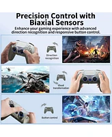 Nbcp PS4 Wireless Controller, Gamepads for PlayStation 4, 1200mAh Battery, Dual Motors, 6-Axis Gyro, 3.5mm Audio Jack, Hall Effect Sensor, Headphone M