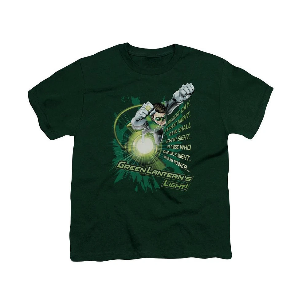 Green Lantern Boys Flying Oath Short Sleeve Tee / T-Shirt