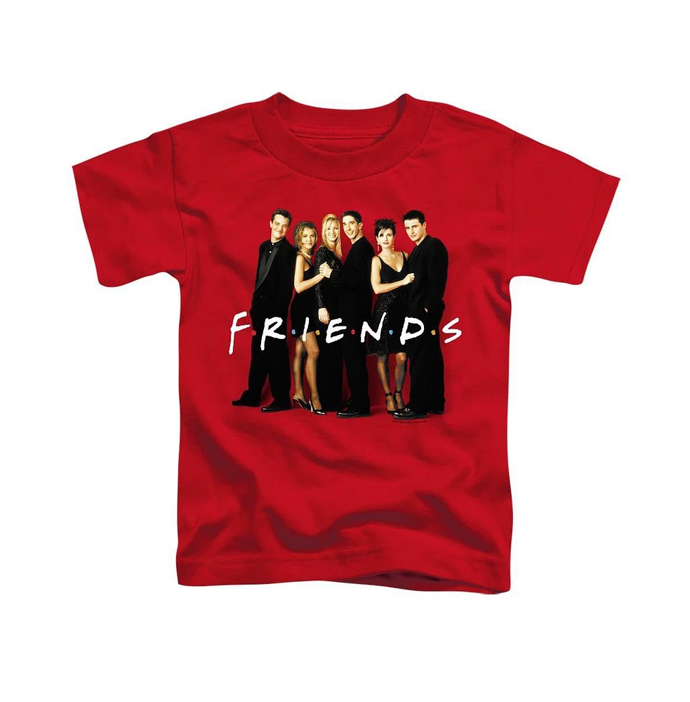 Friends Boys Cast Black Short Sleeve Juvenile Tee / T-Shirt