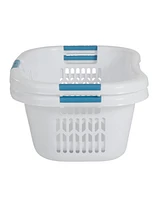 Rubbermaid 2.1 Bushel Large Hip-Hugger Portable Plastic Laundry Basket