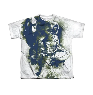 Arrow Boys Spray Paint Short Sleeve Poly Crew Tee / T-Shirt