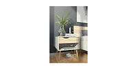 Slickblue Modern Mid-Century Style End Table Nightstand for Sleek Bedroom Decor