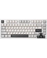 Yunzii YZ75 75% Gasket Mechanical Keyboard, Compact Wireless Hot Swappable Bluetooth Gaming Keyboard with 4-Layer Padding, BT5.0/2.4Ghz/Type-c Nkro Rg