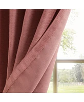 Awesome Home Texture Room Darkening Grommet Curtains Pair