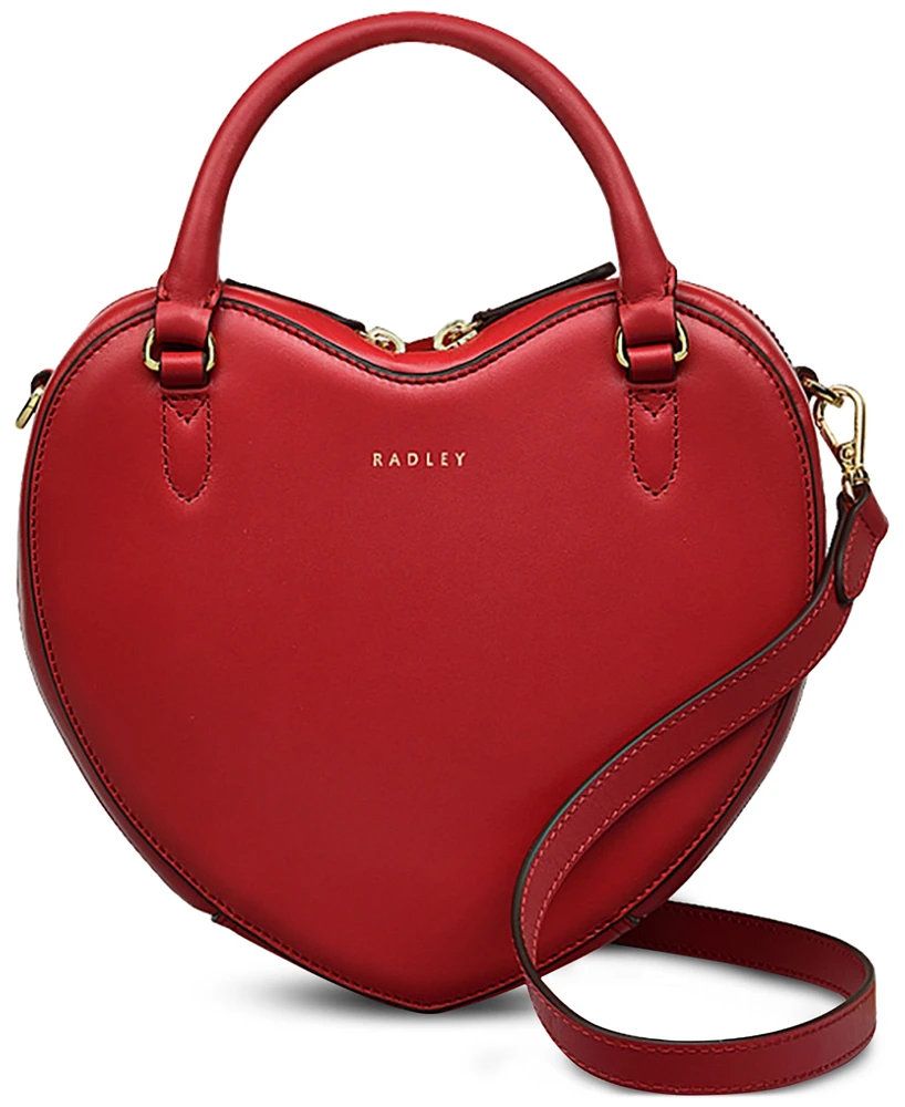 Radley London Valentines Small Leather Zip-Top Crossbody