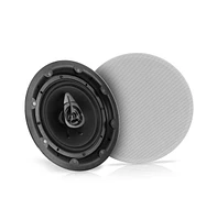 Pyle 8" In-Wall/In-Ceiling 2-Way Full Range Stereo Speakers with Magnetic Grill (600W Max)