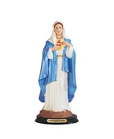 Fc Design "2-pc Set" 12"H Sacred Heart of Maria Statue Holy Figurine Statue Ornament Home Room Office Decor and Perfect Ideas for Housewarming, Holida