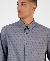 Guess Men's Jacquard Patterned Shirt