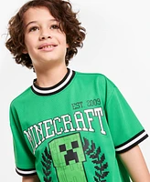 Minecraft Little & Big Boys Team Creeper Soccer Jersey Shirt