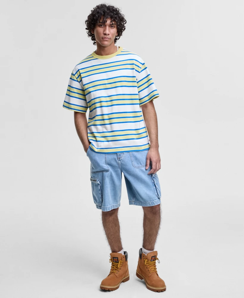 Mode of One Men's Relaxed-Fit Stripe T-Shirt, Exclusively at Macy's