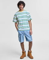 Mode of One Men's Relaxed-Fit Stripe T-Shirt, Exclusively at Macy's