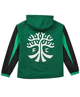 Live Breathe Futbol Men's and Women's Green Austin Fc Tekker Half-Zip Anorak Jacket