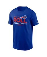 Nike Men's Royal Buffalo Bills 2024 Afc East Division Champions Locker Room Trophy Collection T-Shirt