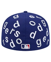 New Era Men's Royal Los Angeles Dodgers Team Confetti 59FIFTY Fitted Hat