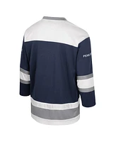 Colosseum Men's Navy Penn State Nittany Lions Athletic Machine Fashion Hockey Jersey