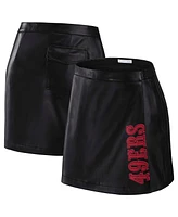 Wear by Erin Andrews x Gracie Hunt Women's Black San Francisco 49ers Wrap Skirt