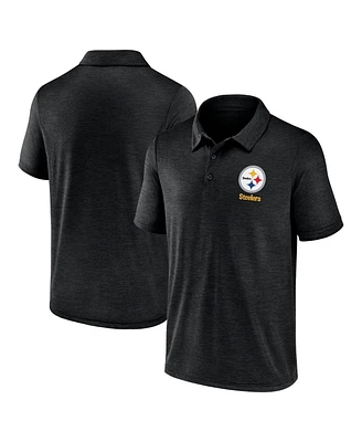 Fanatics Men's Black Pittsburgh Steelers Making Waves Polo