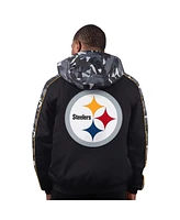 Starter Men's Black Pittsburgh Steelers Thursday Night Gridiron Full-Zip Jacket