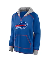 Logo Athletic Women's Royal Buffalo Bills Boom Fleece Pullover V-Neck Hoodie