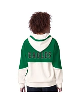 Starter Women's White Philadelphia Eagles Scrimmage Full-Zip Hoodie