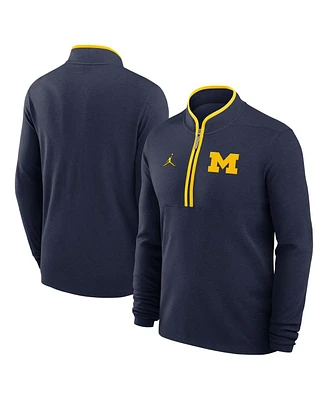 Jordan Men's Navy Michigan Wolverines Victory Half-Zip Sweatshirt