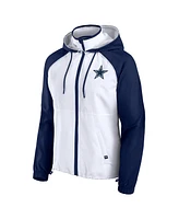 Fanatics Women's White Dallas Cowboys Full-Zip Anorak Hoodie Jacket