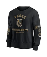 Fanatics Women's Black Vegas Golden Knights Go Team Pullover Sweatshirt