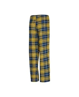 Concepts Sport Women's Navy West Virginia Mountaineers Vector T-Shirt Flannel Pants Sleep Set