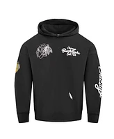 Pro Standard Men's Black Chicago Blackhawks Paint the City Pullover Hoodie