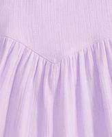 Epic Threads Girls Lilac Moon Solid Gauze Sleeveless Dress, Toddler, Exclusively at Macy's