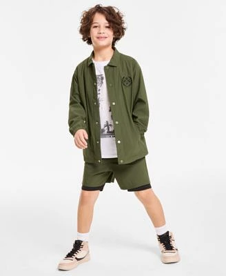 Epic Threads Little Big Boys Pickleball Club Coach Jacket Los Angeles Graphic T Shirt Layered Look Shorts Exclusively At Macys